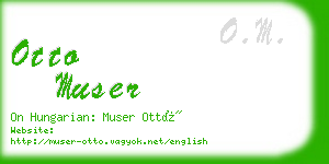 otto muser business card